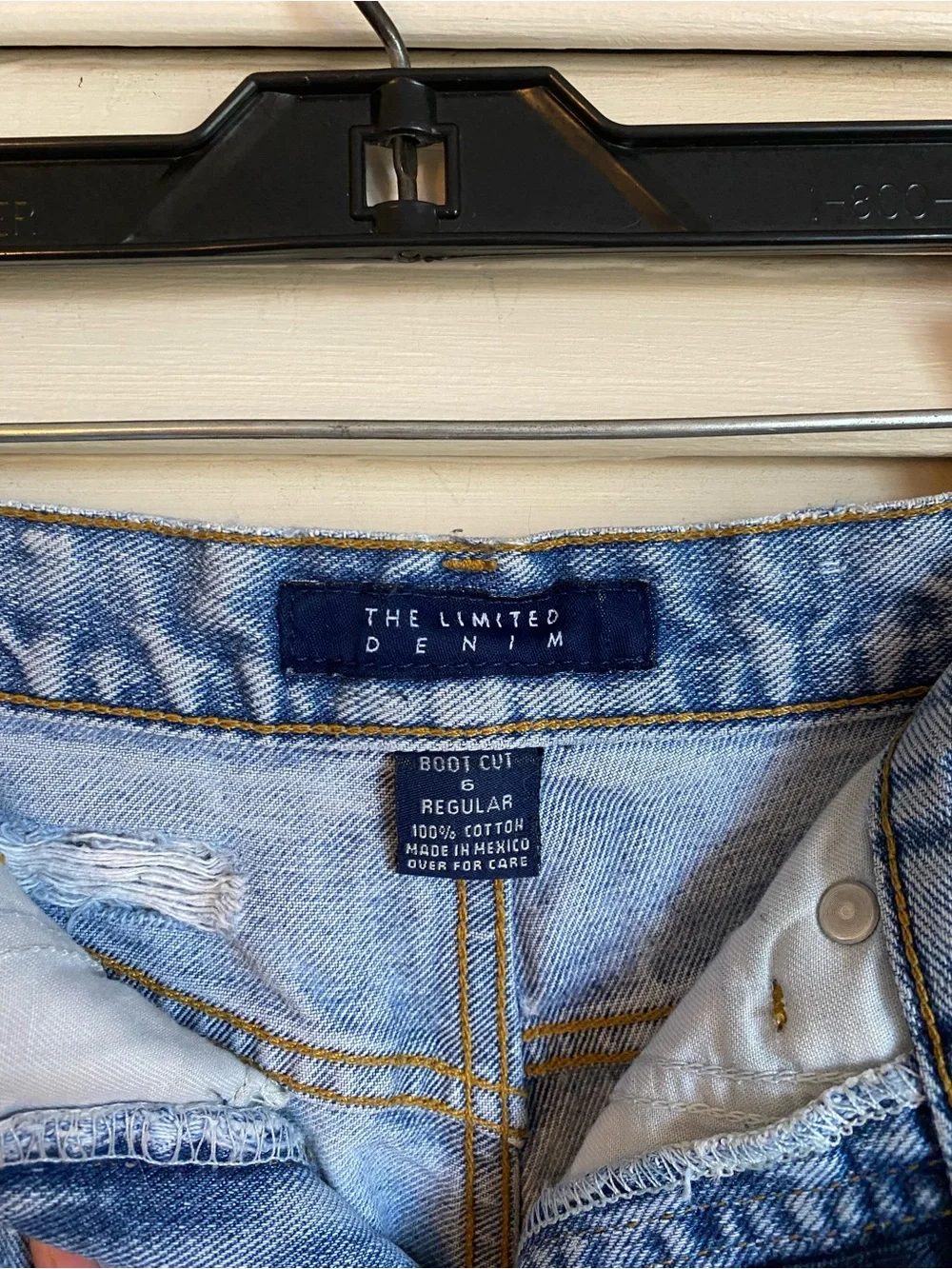 The Limited Distressed Denim Cut-Off Shorts